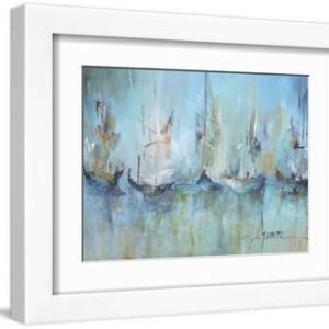 Altamar - White Framed Art Print Wall Art, 12x9