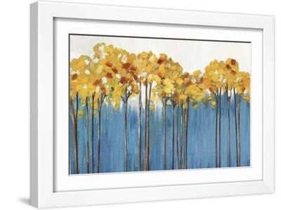Arbre Bleu - White Framed Art Print Wall Art, 18x12