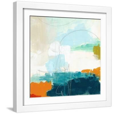 Atmospheric VII - White Framed Art Print Wall Art, 16x16