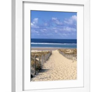 Cape Ferret, Basin d'Arcachon, Gironde, Aquitaine, France - White Framed Art Print Wall Art, 9x12