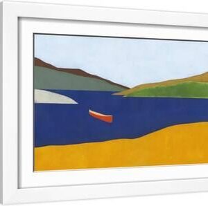 Carib - White Framed Art Print Wall Art, 18x12