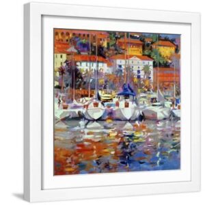 Cote Du Midi, 2002 - White Framed Art Print Wall Art, 16x16