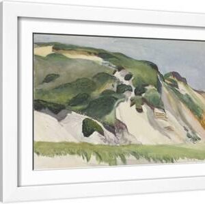 Dune at Truro, 1930 - White Framed Art Print Wall Art, 18x12