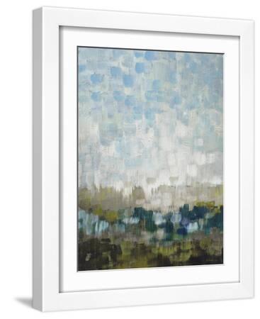 Fields Afar - White Framed Art Print Wall Art, 12x16