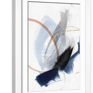 Foreshadow III - White Framed Art Print Wall Art, 12x18