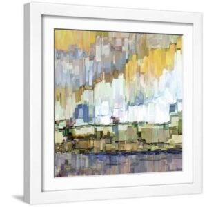 Glacier Bay I - White Framed Art Print Wall Art, 16x16