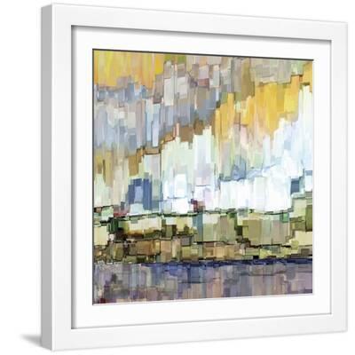 Glacier Bay I - White Framed Art Print Wall Art, 16x16