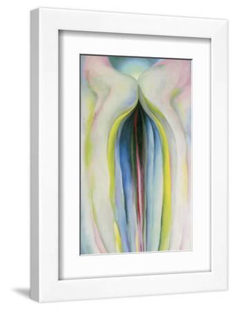Gray Line with Black, Blue, and Yellow, c.1923 - White Framed Art Print Wall Art, 11x14