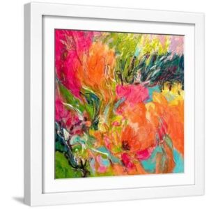 I Hear Her Sing I - White Framed Art Print Wall Art, 16x16