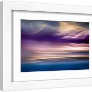I Want to See Mountains - White Framed Art Print Wall Art, 12x8