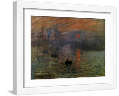 Impression: Sunrise 1873 - White Framed Art Print Wall Art, 16x12