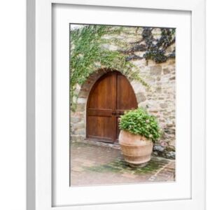 Italy, Tuscany, Chianti Region. This Is the Castello D'Albola Estate - White Framed Art Print Wall Art, 9x12