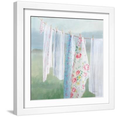 Laundry Day I - White Framed Art Print Wall Art, 16x16