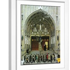 Lift Up Thine Eyes - White Framed Art Print Wall Art, 12x16