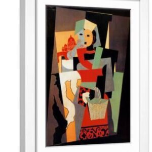 L'Italienne, c.1917 - White Framed Art Print Wall Art, 16x20
