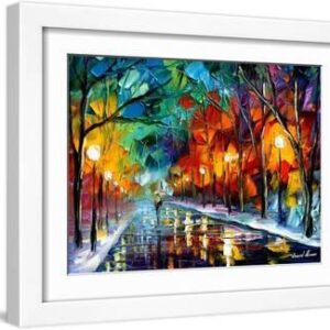 Magic Walk - White Framed Art Print Wall Art, 16x12