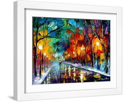 Magic Walk - White Framed Art Print Wall Art, 16x12
