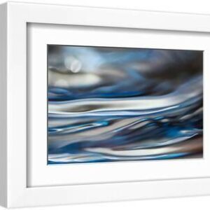 Moon Water - White Framed Art Print Wall Art, 12x8