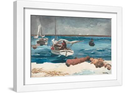 Nassau, 1899 - White Framed Art Print Wall Art, 18x12