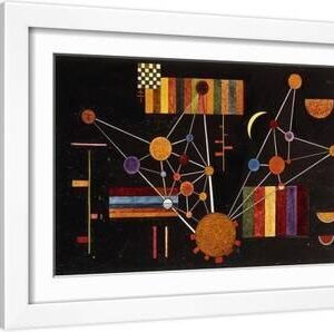 Network Seen from Above, No.231; Geflecht Von Oben, No. 231, 1927 - White Framed Art Print Wall Art, 18x12