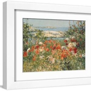 Ocean View - White Framed Art Print Wall Art, 12x9
