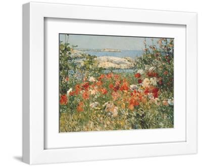 Ocean View - White Framed Art Print Wall Art, 12x9