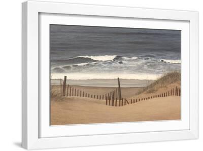 Outer Banks Beach - White Framed Art Print Wall Art, 18x12