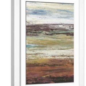 Plum Vista I - White Framed Art Print Wall Art, 12x18