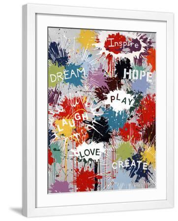 Pop of Inspiration - White Framed Art Print Wall Art, 18x24