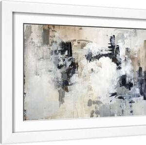 Raw Form - White Framed Art Print Wall Art, 18x12