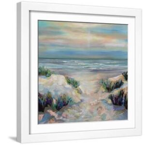 Sanctifying - White Framed Art Print Wall Art, 16x16