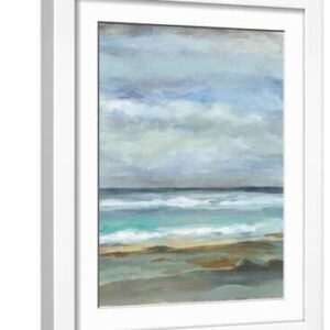Seashore VIII - White Framed Art Print Wall Art, 12x16