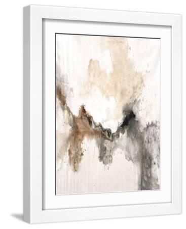 Soft Stream II - White Framed Art Print Wall Art, 12x16