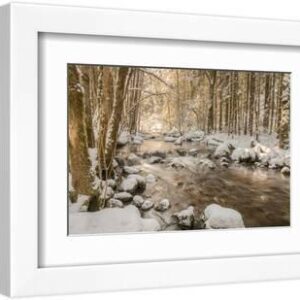 Stolen Beauty - White Framed Art Print Wall Art, 12x8