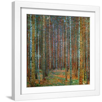 Tannenwald (Pine Forest), 1902 - White Framed Art Print Wall Art, 16x16