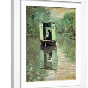 The Boat Studio, 1876 (Oil on Canvas) - White Framed Art Print Wall Art, 12x16