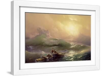 The Ninth Wave, 1850 - White Framed Art Print Wall Art, 18x12
