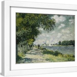 The Seine at Argenteuil, 1875 - White Framed Art Print Wall Art, 16x12