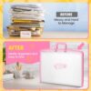 11x17 Kids Art Portfolio - Accordian File Organizer with 13 Pockets, Art Portfolio for Kids with Handle and Zipper Closure - Oxford Cloth, Frosted... 11x17 Kids Art Portfolio - Accordian File Organizer with 13 Pockets, Art Portfolio for Kids with Handle and Zipper Closure - Oxford Cloth, Frosted...