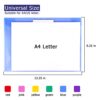 6 Pack Clear Document Folders Plastic Envelopes Poly Envelopes File Envelopes with Label Pocket and Snap Button for Home Work Office Organization,...