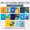 8 Kids Pocket Folders - Homework Folders in Futuristic Robots, Spaceships and Blocks Themes - Kids Folders with Pockets -8 Unique Designs in Front...