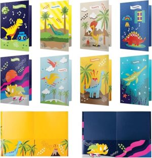 8 School Folders - Cute Pocket Folders with 8 Unique Dinosaur Designs in Front, Back Cover and Inside - Kids Pocket Folders - Homework Folders -... 8 School Folders - Cute Pocket Folders with 8 Unique Dinosaur Designs in Front, Back Cover and Inside - Kids Pocket Folders - Homework Folders -...