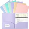 Aegero Plastic Folders with Pockets (7 Pack, Sweet Colors), Durable Heavy Duty File Folders with Business Card Slot, 2-Pocket Folder for Schoolwork... Aegero Plastic Folders with Pockets (7 Pack, Sweet Colors), Durable Heavy Duty File Folders with Business Card Slot, 2-Pocket Folder for Schoolwork...