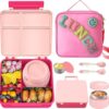 Aimsnk Lunch Box Kids, Bento Lunch Box for Kids with Thermo 8oz Food Jar, Leak Proof Hot Lunch Containers with 4 Compartment, Bento Box for Kid... Aimsnk Lunch Box Kids, Bento Lunch Box for Kids with Thermo 8oz Food Jar, Leak Proof Hot Lunch Containers with 4 Compartment, Bento Box for Kid...