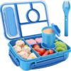 Amathley Bento Box Adult Lunch Box Kids,Lunch Containers for Adults/Kids/Toddler,5 Compartments Bento Lunch Box with Sauce Vontainers,Microwave &... Amathley Bento Box Adult Lunch Box Kids,Lunch Containers for Adults/Kids/Toddler,5 Compartments Bento Lunch Box with Sauce Vontainers,Microwave &...