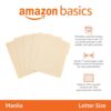 Amazon Basics Sturdy File Folders with Reinforced Tabs for Filing and Organization, 1/3-Cut Tab, Assorted Positions, Letter Size, 8.5x11 inches,...