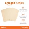 Amazon Basics Sturdy Manila File Folders, 1/3 Tabs in Assorted Positions for Filing and Easy Labeling, Legal Size, 8.5 x 14 inch, 100-Pack Amazon Basics Sturdy Manila File Folders, 1/3 Tabs in Assorted Positions for Filing and Easy Labeling, Legal Size, 8.5 x 14 inch, 100-Pack