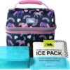 Arctic Zone Kids Lunch Box Combo with Gel Ice Pack and Sandwich Container, 2 Compartment Insulated Bucket for Travel Lunch, Unicorn Princess Arctic Zone Kids Lunch Box Combo with Gel Ice Pack and Sandwich Container, 2 Compartment Insulated Bucket for Travel Lunch, Unicorn Princess