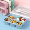 Bento Box Adult Lunch Box - 4 Pack, 5 - Compartment Meal Prep Container for Kids, Reusable Food Storage Snack Containers - Stackable for School,... Bento Box Adult Lunch Box - 4 Pack, 5 - Compartment Meal Prep Container for Kids, Reusable Food Storage Snack Containers - Stackable for School,...