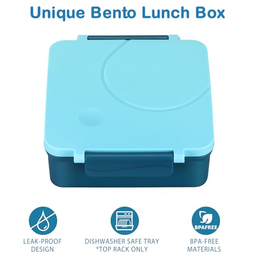 Bento Lunch Box Set for Kids with 8oz Soup Thermo, Leak-Proof Lunch Containers with 4 Compartment, Kids Thermo Hot Food Jar and Insulated Lunch Bag... Bento Lunch Box Set for Kids with 8oz Soup Thermo, Leak-Proof Lunch Containers with 4 Compartment, Kids Thermo Hot Food Jar and Insulated Lunch Bag...